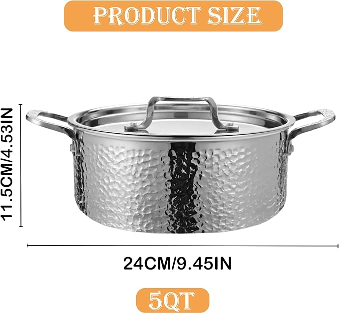 Vivicreate Tri Ply Stainless Steel Stock Pot - Image 7