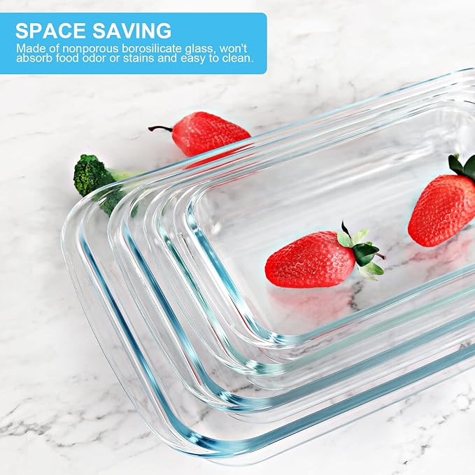KOMUEE 8 Pieces Glass Baking Dish - Image 4