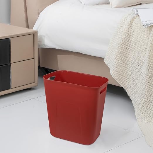 UUJOLY Plastic Small Trash Can Wastebasket, Garbage Container Basket - Image 2