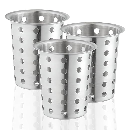 OCS Parts Stainless Steel Utensil Drying Cups | Stainless Steel | Set of 3 | by OCSParts
