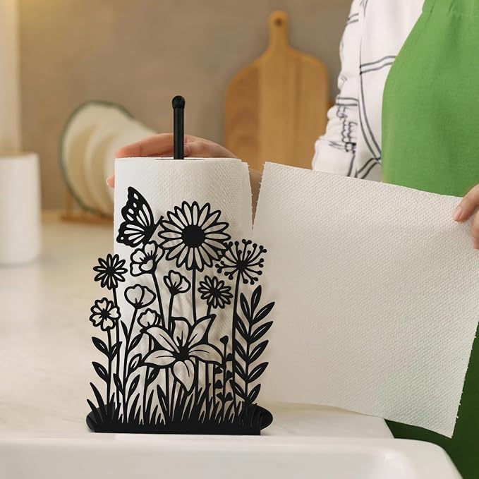 Wildflower Kitchen Countertop Paper Towel Holder Decorative Paper Towel Holder - Image 4