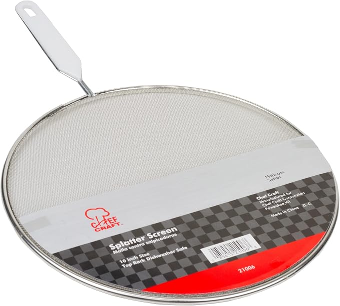 Chef Craft Select Splatter Screen 10 inches in diameter, Stainless Steel - Image 2