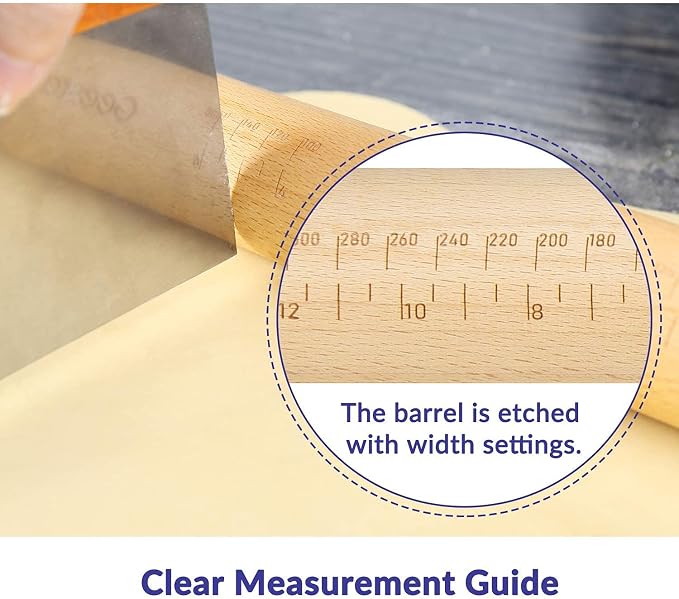 Geesta Adjustable Wood Rolling Pin - Image 4