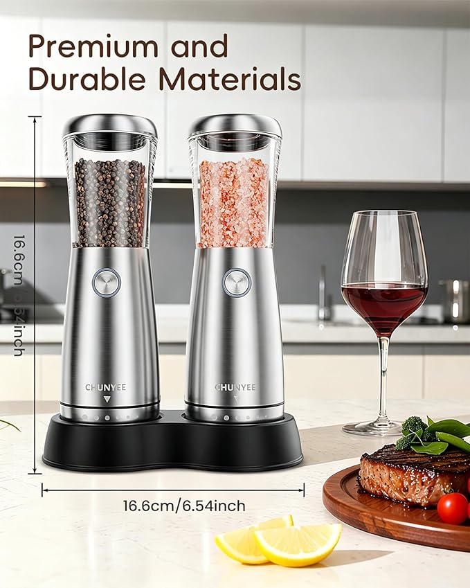 Electric Salt and Pepper Grinder Set - Image 7