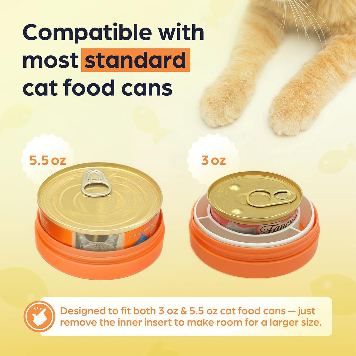 Canned Cat Food Storage Container Patent Pending Reusable Airtight Can