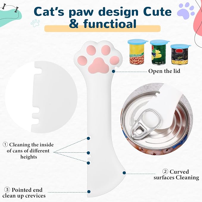 Uiifan Cat Food Lid Cat Food Can Covers Lids 8 Pcs Pet Can Supplies Set 5 - Image 4