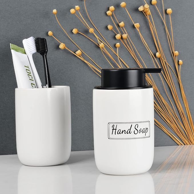 BosilunLife White Soap Dispenser Set - Image 8