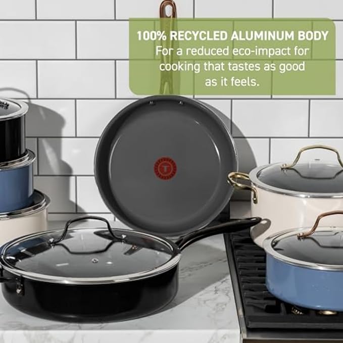 T-Fal Preserve Ceramic Nonstick Saute Pan - Image 2