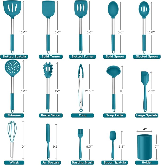 15pcs Kitchen Cooking Utensils Set - Image 2