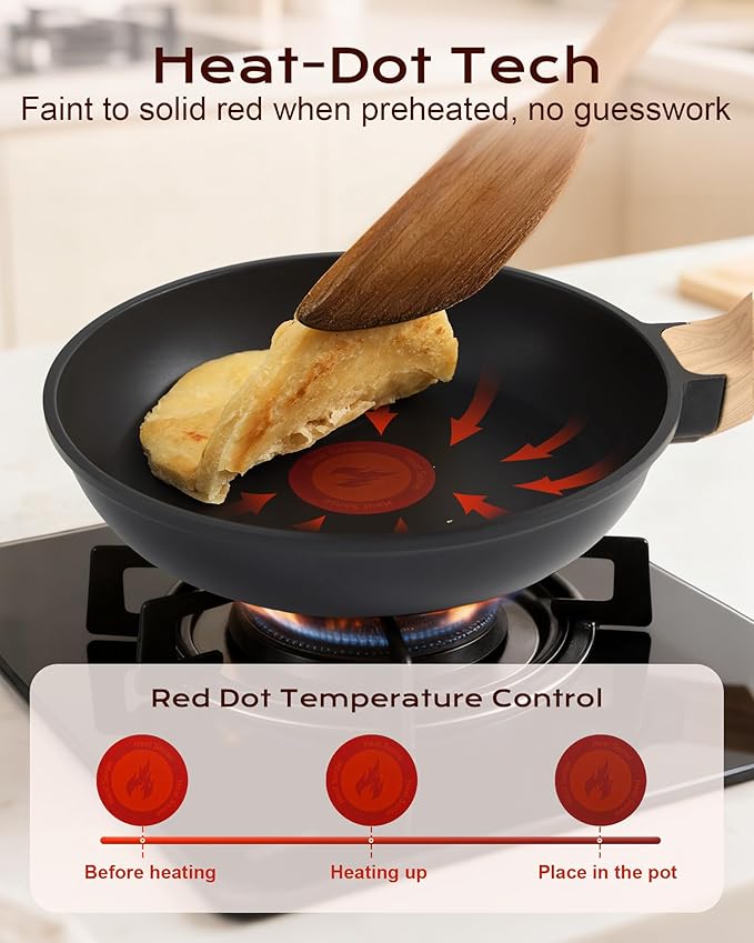 Non Stick Frying Pan, 12-inch Omelette Pan - Image 2