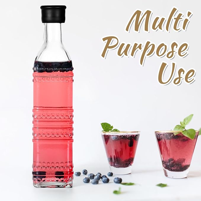 3-Pack Glass Oil Dispensers 500ML/17OZ, Oil and Vinegar Bottles Set - Image 7
