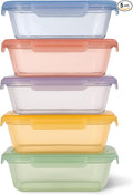 Ello Snap & Nest 10-Piece 4.5 Cup Plastic Meal Prep Set, Reusable Food by Ello