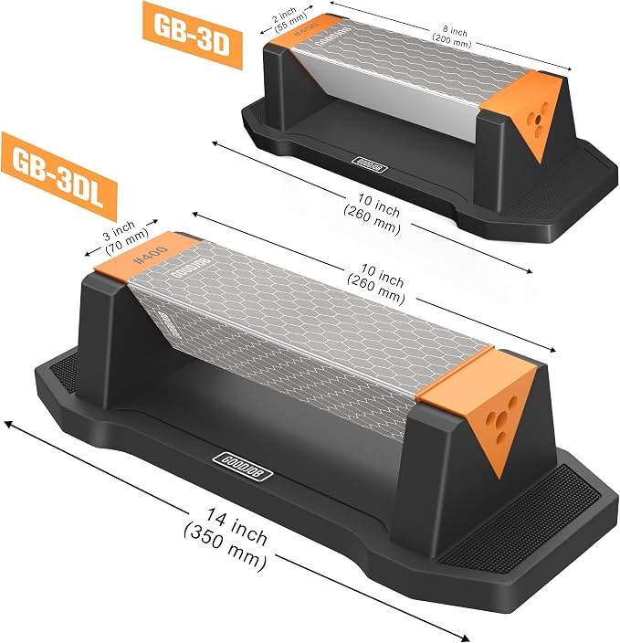 Goodjob Diamond Sharpening Stone 3 Side Grit 400/1000/8000 Premium Industrial - Image 2