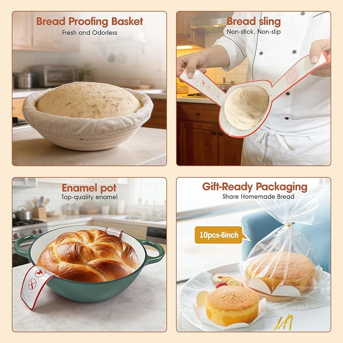 5QT Enameled Cast Iron Dutch Oven - Image 5