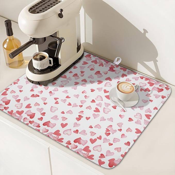 Valentine’s Day Dish Drying Mat - Image 6