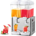 ROVSUN 9.6 Gallon/36L Commercial Beverage Dispenser Drink Dispenser, 18L X 2 by ROVSUN