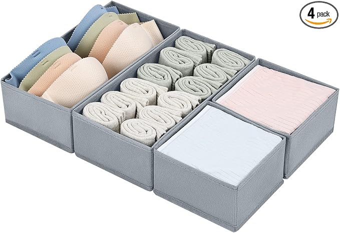DIMJ Drawer Organizers Clothes, Fabric Closet Organizers and Storage, Shallow by DiMJ