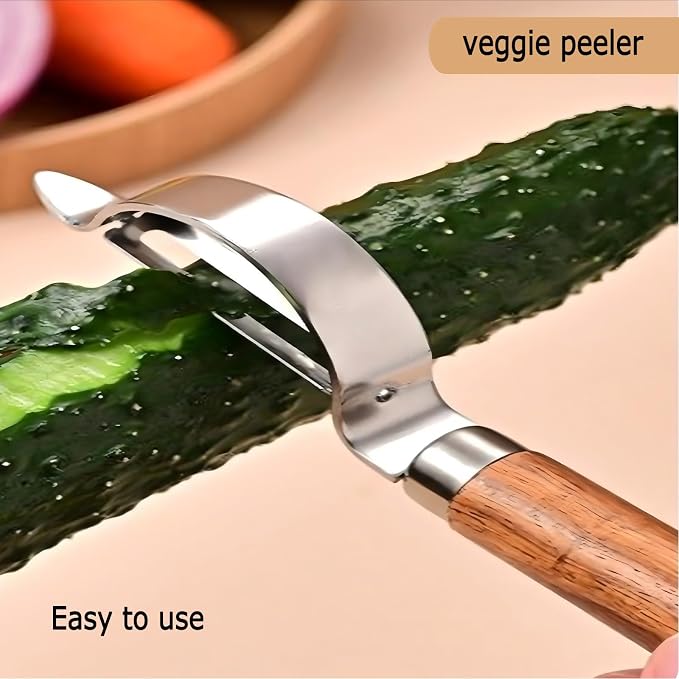 Vegetable Peeler, Stainless Steel Blade Potato Peeler - Image 6