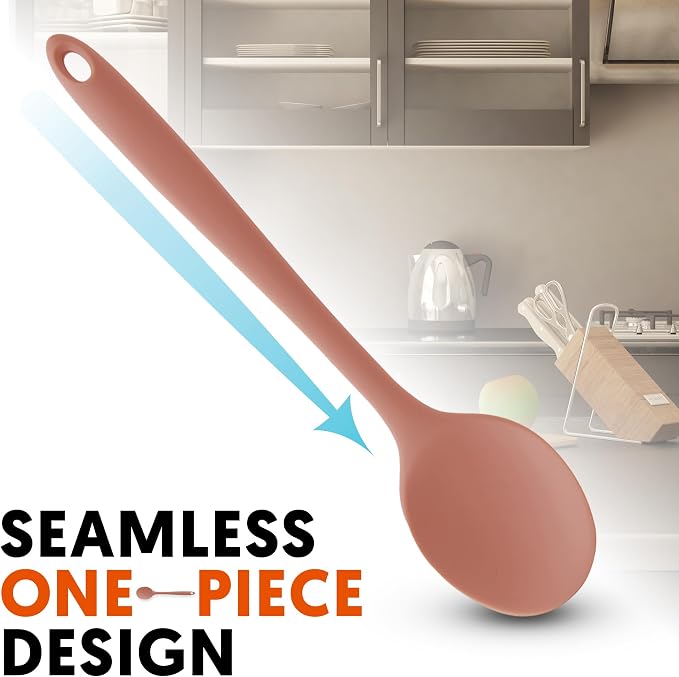 Multi Platinum Silicone Cooking Spoon - Image 4