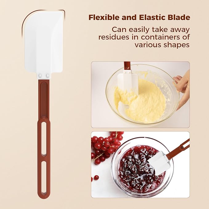 High Heat Resistant Silicone Spatulas, 13-1/2" Commercial Spatula 500°F - Image 3
