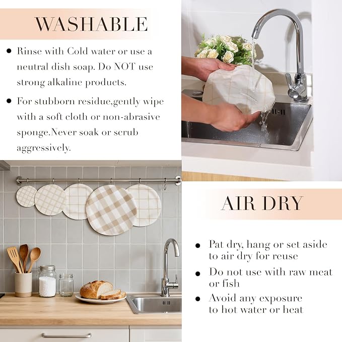 Tirphy 5-Size Reusable Bowl Covers - Image 8