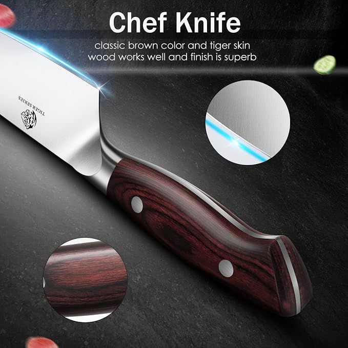 DDF iohEF Chef Knife Sharp Kitchen Knife 8 inch Japanese Stainless Steel - Image 3