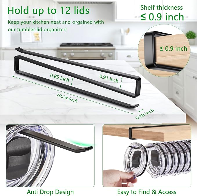 Cup Lid Organizer, Tumbler Lid Holder - Image 2