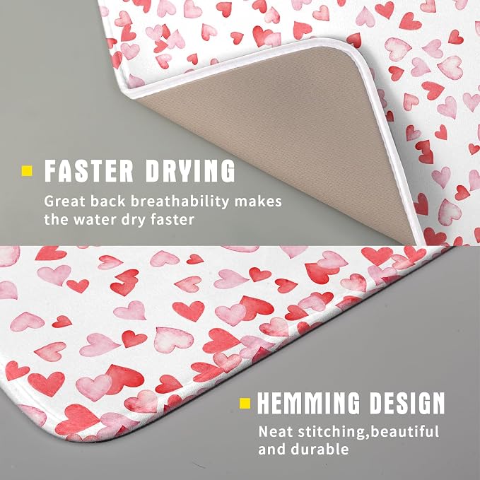 Valentine’s Day Dish Drying Mat - Image 5