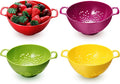 Baderke 4 Pack Mini Colander for Kitchen Plastic Berry Strainer by Baderke