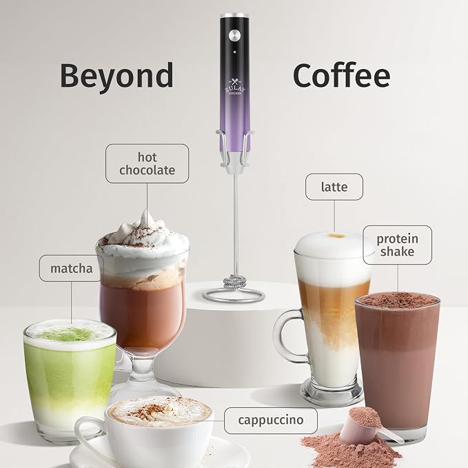 Zulay Kitchen Rechargeable Milk Frother Handheld Lux - Image 3