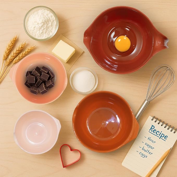 Glad Mixing Bowls with Pour Spout, Dishwasher Safe Kitchen Cooking and Baking - Image 2