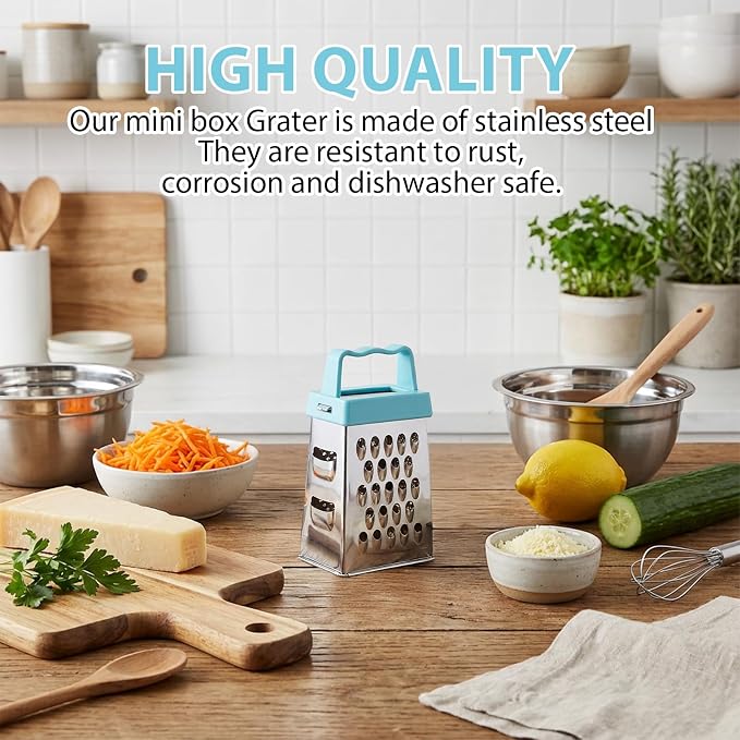 12 Pcs Mini Cheese Grater Stainless Steel Box Grater Professional Fine Coarse - Image 6
