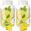 SiliFine 2 Pieces 1 Gallon Plastic Beverage Dispenser by SiliFine