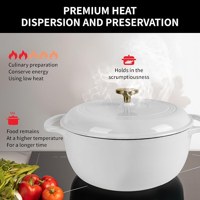 Premium Enameled Cast Iron Dutch Oven - Image 3