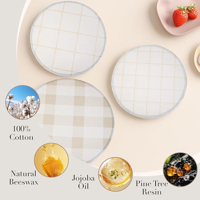 Tirphy Reusable Bowl Covers for Bread Proofing - Image 4