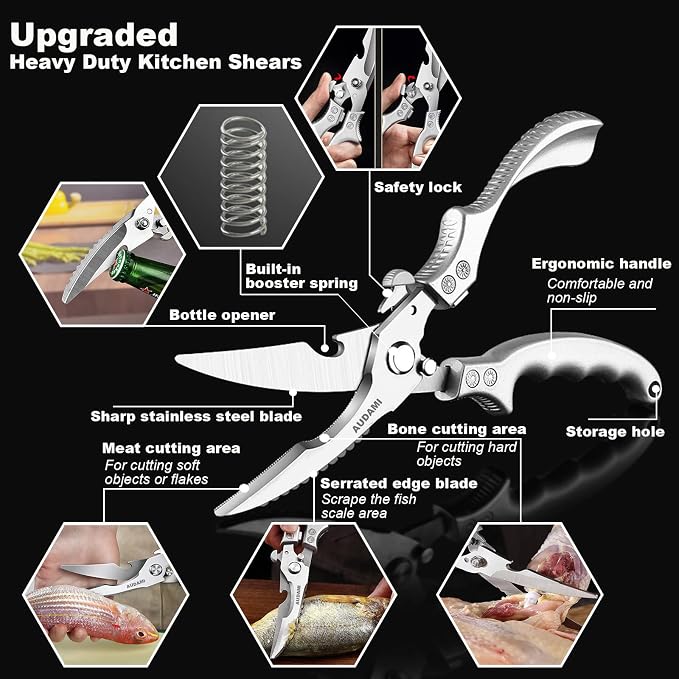 Stainless Steel Heavy Duty Kitchen Scissors - Image 3
