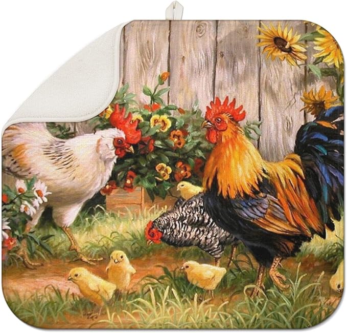 Dish Drying Mat Drainer Pads by Kuyig+Home