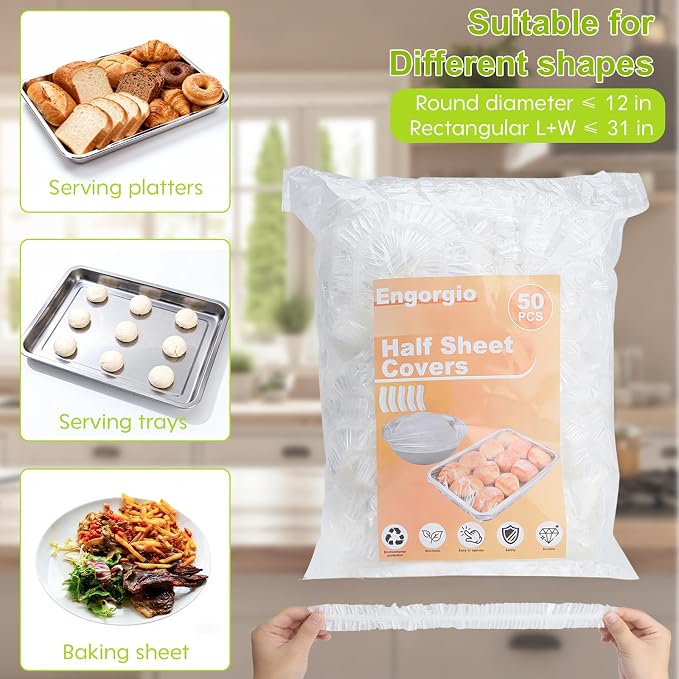 Extra Large Bowl Covers For Bread Proofing 50pcs，Fits Bowl up to 20"，Fits - Image 2