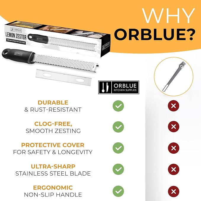 Orblue Lemon Zester & Cheese Grater - Image 8