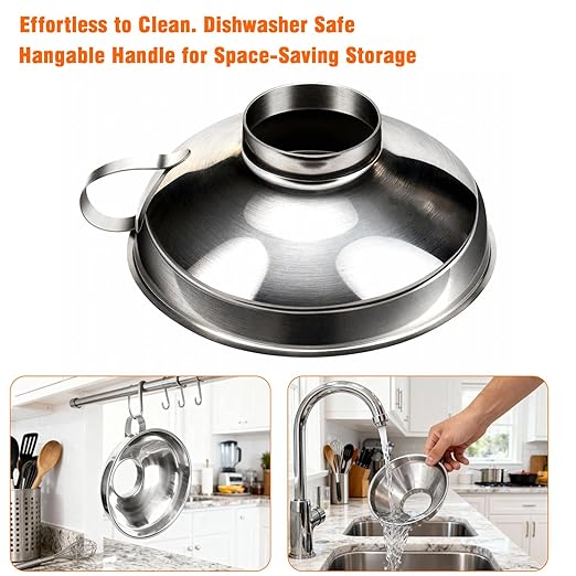 2-Pack Canning Funnels, Wide Mouth & Regular Mouth Kitchen Funnels - Image 5