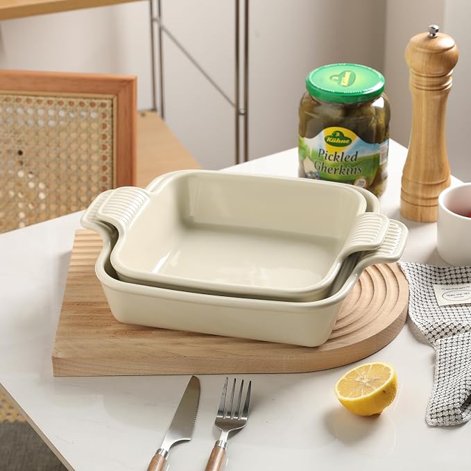 Sweejar Ceramic Baking Dish, 9 x 9 Cake Baking Pan - Image 7