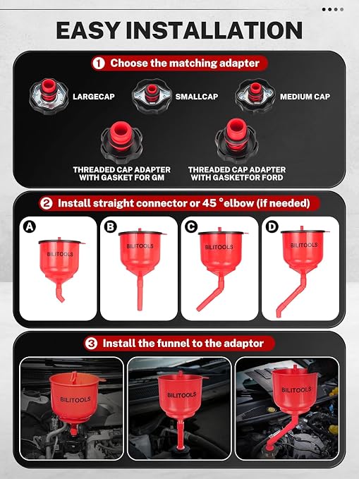 BILITOOLS No-Spill Coolant Funnel Kit - Image 6