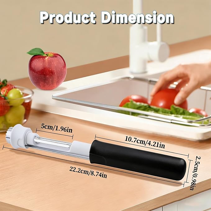 2 in 1 Apple Corer and Peeler Tool, Fruit Vegetable Corer and Peeler Tool - Image 6