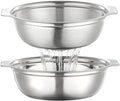 Colander for Kitchen Stainless Steel, 4QT Rice Strainer Bowl by Unknown