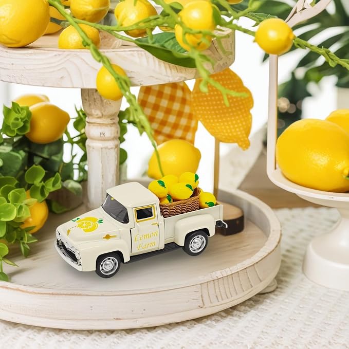 Lemon Decor - 4.9″Farmhouse Vintage Metal Truck - Image 5