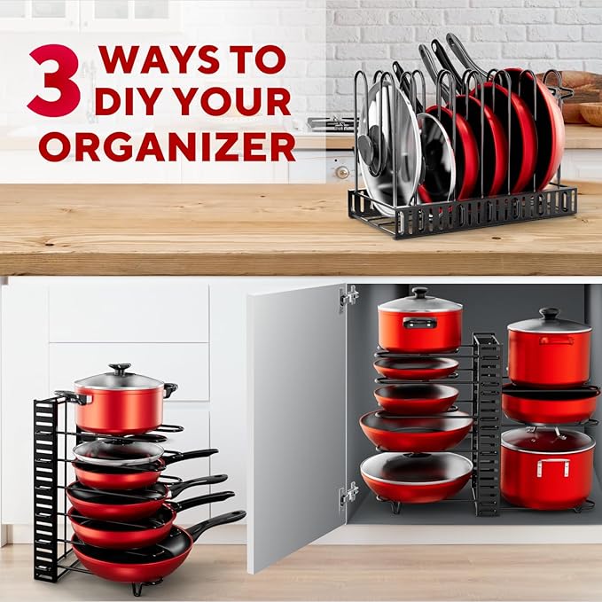 Pots and Pans Organizer Under Cabinet - Image 2