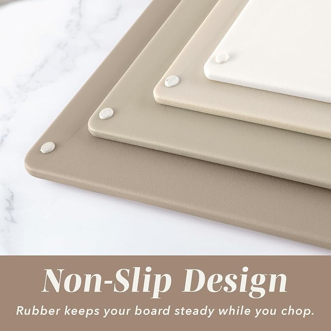COOK WITH COLOR Non-Slip Cutting Board Set – Kitchen Essentials with Easy Grip - Image 3
