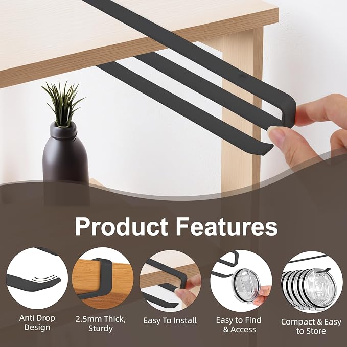 LveSunny Tumbler Lid Organizer, 2 Pack Cup Lid Organizer - Image 4