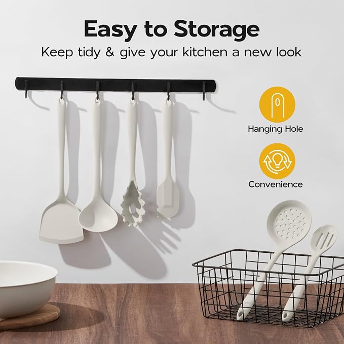 Onader Silicone Cooking Utensils Set, 6 Pieces Kitchen Utensils - Image 6