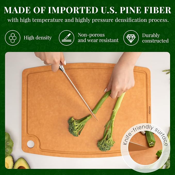 Kikcoin Wood Cutting Board, Cutting Boards - Image 4
